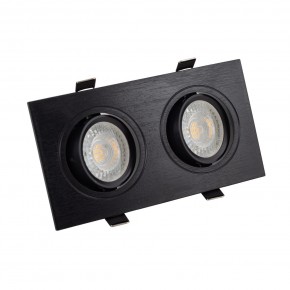 DK3022-BK Встраиваемый светильник, IP 20, 10 Вт, GU5.3, LED, черный, пластик в Копейске - kopejsk.ok-mebel.com | фото