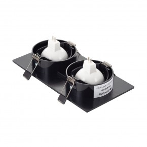 DK3022-BK Встраиваемый светильник, IP 20, 10 Вт, GU5.3, LED, черный, пластик в Копейске - kopejsk.ok-mebel.com | фото 3