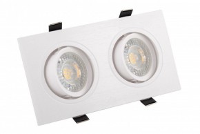 DK3022-WH Встраиваемый светильник, IP 20, 10 Вт, GU5.3, LED, белый, пластик в Копейске - kopejsk.ok-mebel.com | фото