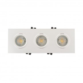 DK3023-WH Встраиваемый светильник, IP 20, 10 Вт, GU5.3, LED, белый, пластик в Копейске - kopejsk.ok-mebel.com | фото