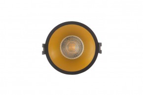 DK3026-BG Встраиваемый светильник, IP 20, 10 Вт, GU5.3, LED, черный/золотой, пластик в Копейске - kopejsk.ok-mebel.com | фото