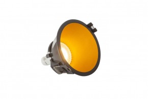 DK3026-BG Встраиваемый светильник, IP 20, 10 Вт, GU5.3, LED, черный/золотой, пластик в Копейске - kopejsk.ok-mebel.com | фото 3