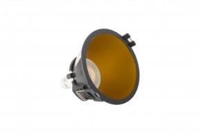 DK3026-BG Встраиваемый светильник, IP 20, 10 Вт, GU5.3, LED, черный/золотой, пластик в Копейске - kopejsk.ok-mebel.com | фото 4