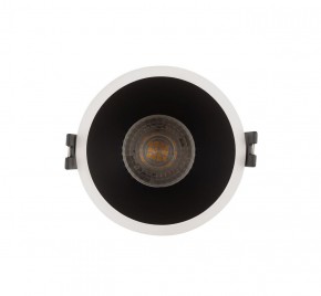 DK3026-WB Встраиваемый светильник, IP 20, 10 Вт, GU5.3, LED, белый/черный, пластик в Копейске - kopejsk.ok-mebel.com | фото