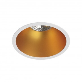 DK3026-WG Встраиваемый светильник, IP 20, 10 Вт, GU5.3, LED, белый/золотой, пластик в Копейске - kopejsk.ok-mebel.com | фото