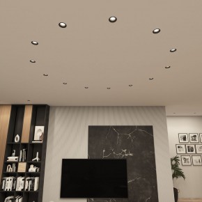 DK3055-BK Встраиваемый светильник, IP 20, 10 Вт, GU5.3, LED, черный, пластик в Копейске - kopejsk.ok-mebel.com | фото 3