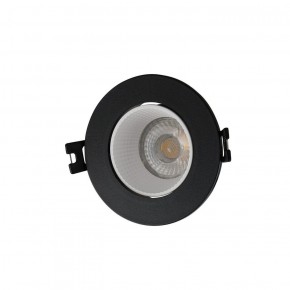 DK3061-BK+WH Встраиваемый светильник, IP 20, 10 Вт, GU5.3, LED, черный/белый, пластик в Копейске - kopejsk.ok-mebel.com | фото