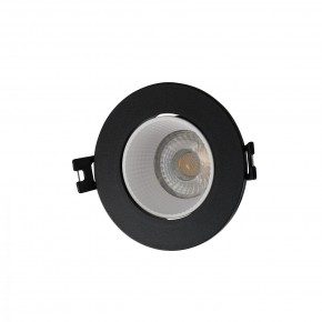 DK3061-BK+WH Встраиваемый светильник, IP 20, 10 Вт, GU5.3, LED, черный/белый, пластик в Копейске - kopejsk.ok-mebel.com | фото