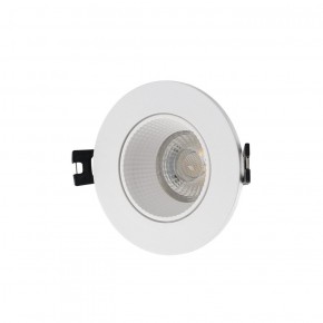 DK3061-WH Встраиваемый светильник, IP 20, 10 Вт, GU5.3, LED, белый/белый, пластик в Копейске - kopejsk.ok-mebel.com | фото