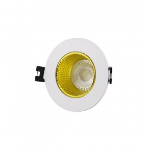 DK3061-WH+YE Встраиваемый светильник, IP 20, 10 Вт, GU5.3, LED, белый/желтый, пластик в Копейске - kopejsk.ok-mebel.com | фото