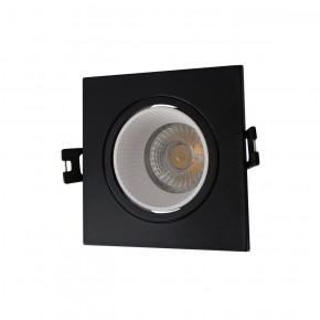 DK3071-BK+WH Встраиваемый светильник, IP 20, 10 Вт, GU5.3, LED, черный/белый, пластик в Копейске - kopejsk.ok-mebel.com | фото