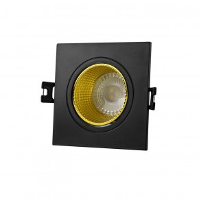 DK3071-BK+YE Встраиваемый светильник, IP 20, 10 Вт, GU5.3, LED, черный/желтый, пластик в Копейске - kopejsk.ok-mebel.com | фото