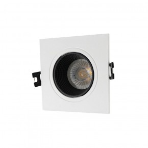 DK3071-WH+BK Встраиваемый светильник, IP 20, 10 Вт, GU5.3, LED, белый/черный, пластик в Копейске - kopejsk.ok-mebel.com | фото