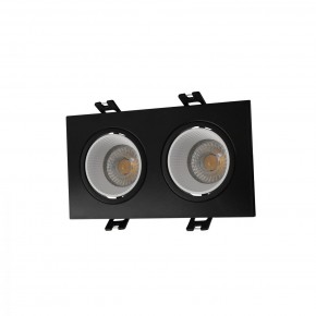 DK3072-BK+WH Встраиваемый светильник, IP 20, 10 Вт, GU5.3, LED, черный/белый, пластик в Копейске - kopejsk.ok-mebel.com | фото