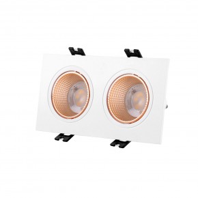 DK3072-WBR Встраиваемый светильник, IP 20, 10 Вт, GU5.3, LED, белый/бронзовый, пластик в Копейске - kopejsk.ok-mebel.com | фото