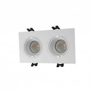 DK3072-WH Встраиваемый светильник, IP 20, 10 Вт, GU5.3, LED, белый/белый, пластик в Копейске - kopejsk.ok-mebel.com | фото