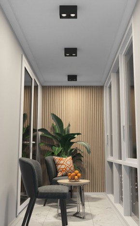 DK3085-BK+CH Светильник накладной IP 20, 10 Вт, GU5.3, LED, черный/хром, пластик в Копейске - kopejsk.ok-mebel.com | фото 2