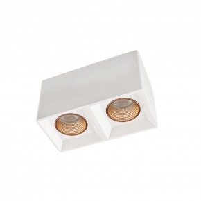 DK3085-WH+BR Светильник накладной IP 20, 10 Вт, GU5.3, LED, белый/бронзовый, пластик в Копейске - kopejsk.ok-mebel.com | фото