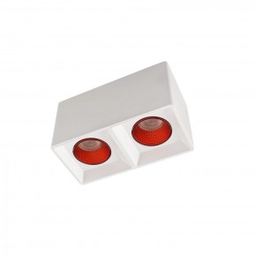 DK3085-WH+RD Светильник накладной IP 20, 10 Вт, GU5.3, LED, белый/красный, пластик в Копейске - kopejsk.ok-mebel.com | фото