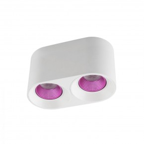 DK3096-WH+PI Светильник накладной IP 20, 10 Вт, GU5.3, LED, белый/розовый, пластик в Копейске - kopejsk.ok-mebel.com | фото