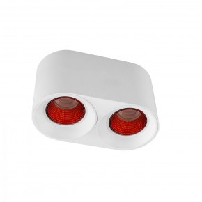 DK3096-WH+RD Светильник накладной IP 20, 10 Вт, GU5.3, LED, белый/красный, пластик в Копейске - kopejsk.ok-mebel.com | фото