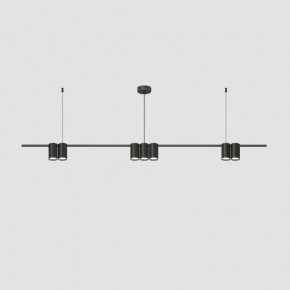 DK4063-BK Подвесной светильник ORBIT, IP20, 7xGU10 LED до 15 Вт, черный матовый, алюминий в Копейске - kopejsk.ok-mebel.com | фото