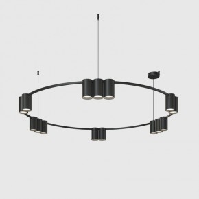 DK4067-BK Подвесной светильник ORBIT, IP20, 15xGU10 LED до 15 Вт, черный матовый, алюминий в Копейске - kopejsk.ok-mebel.com | фото
