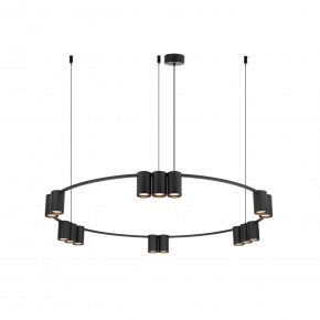 DK4067-BK Подвесной светильник ORBIT, IP20, 15xGU10 LED до 15 Вт, черный матовый, алюминий в Копейске - kopejsk.ok-mebel.com | фото 3
