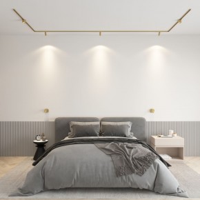 DK5072-SB Бра SHINE WALL со светодиодом, D104*H68, IP20, 3000К, 3W, RA?90, сатинированная латунь, алюминий в Копейске - kopejsk.ok-mebel.com | фото 4