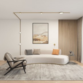 DK5072-SB Бра SHINE WALL со светодиодом, D104*H68, IP20, 3000К, 3W, RA?90, сатинированная латунь, алюминий в Копейске - kopejsk.ok-mebel.com | фото 5