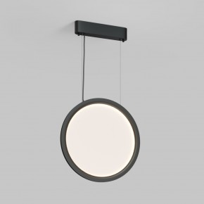 DK6604-BK Подвесной вертикальный светильник Veil со светодиодом H1500 d450 220V 36W 3000-6000K IP20 черный алюминий в Копейске - kopejsk.ok-mebel.com | фото