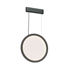 DK6604-BK Подвесной вертикальный светильник Veil со светодиодом H1500 d450 220V 36W 3000-6000K IP20 черный алюминий в Копейске - kopejsk.ok-mebel.com | фото 3