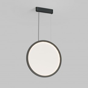 DK6606-BK Подвесной вертикальный светильник Veil со светодиодом H1700 d600 220V 48W 3000-6000K IP20 черный алюминий в Копейске - kopejsk.ok-mebel.com | фото
