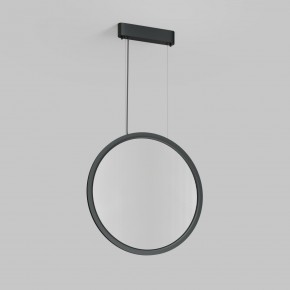 DK6606-BK Подвесной вертикальный светильник Veil со светодиодом H1700 d600 220V 48W 3000-6000K IP20 черный алюминий в Копейске - kopejsk.ok-mebel.com | фото 2