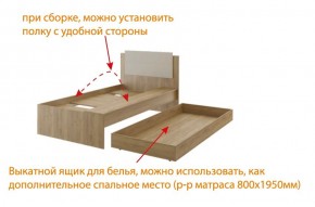 Дуглас (подростковая) М14 Кровать в Копейске - kopejsk.ok-mebel.com | фото 5