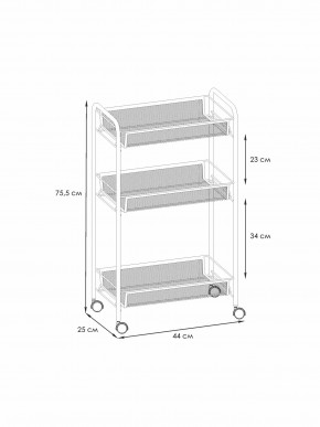 Э 322 С Этажерка "Ладья 2К" Серый в Копейске - kopejsk.ok-mebel.com | фото 2