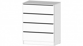 ЭЛЕГАНТ Комод 4 ящика (белый) в Копейске - kopejsk.ok-mebel.com | фото