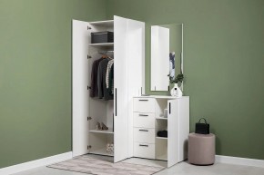 ЭЙР прихожая (модульная) Белый Шагрень в Копейске - kopejsk.ok-mebel.com | фото 24