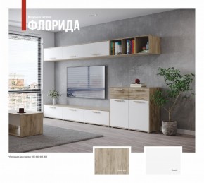 ФЛОРИДА Гостиная (модульная) дуб серый/белый в Копейске - kopejsk.ok-mebel.com | фото