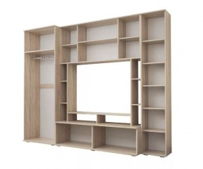 Гостиная Белла (Дуб Сонома/Белый глянец) в Копейске - kopejsk.ok-mebel.com | фото 2