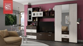 Гостиная Белла (модульная) венге/ясень белый в Копейске - kopejsk.ok-mebel.com | фото 9