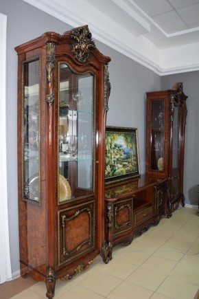 Гостиная Джоконда 1+ТВ+1 (корень дуба глянец) в Копейске - kopejsk.ok-mebel.com | фото 4