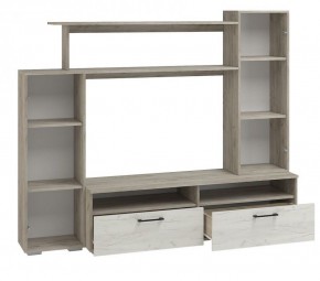 Гостиная Эмма МИНИ (Дуб Крафт серый/белый) в Копейске - kopejsk.ok-mebel.com | фото 2
