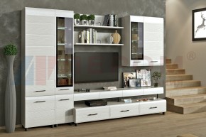 Гостиная Камелия Композиция 1 (Снежный ясень) в Копейске - kopejsk.ok-mebel.com | фото