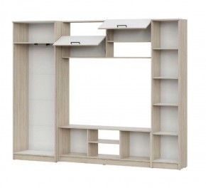 Гостиная МГС 3 Исполнение 1 (Дуб сонома/Белый) в Копейске - kopejsk.ok-mebel.com | фото 3