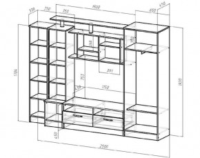 ОСКАР Гостиная (Венге/Анкор светлый) в Копейске - kopejsk.ok-mebel.com | фото 2