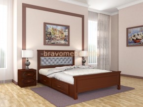 ГРАЦИЯ Кровать из массива 1600 с 2-мя ящиками  в Копейске - kopejsk.ok-mebel.com | фото 2
