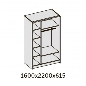 ИННЭС-5 Шкаф-купе 2-х дв. 1600 (2дв. Ф1 - венге) в Копейске - kopejsk.ok-mebel.com | фото 2