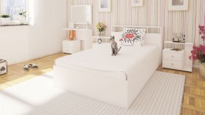 Камелия Кровать 1200, цвет белый, ШхГхВ 123,5х217х78,2 см., сп.м. 1200х2000 мм., без матраса, основание есть в Копейске - kopejsk.ok-mebel.com | фото 4