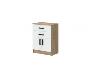 Комод Эконом (Дуб Крафт золотой/Белый текстурный) в Копейске - kopejsk.ok-mebel.com | фото